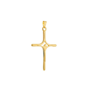 Pingente Dourado Crucifixo